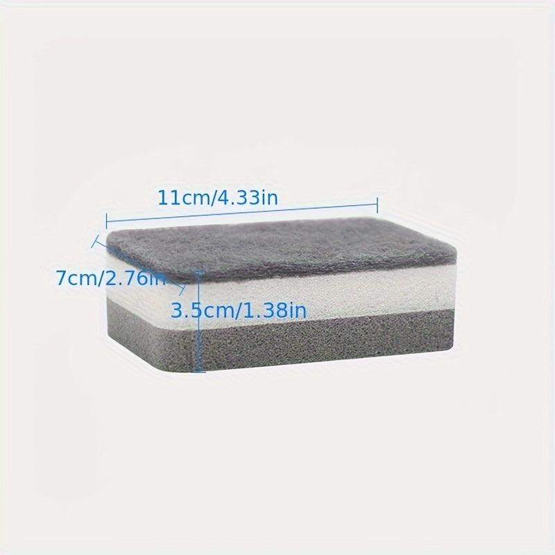 10pcs Cleaning Sponge Double Sided Scouring Pad Multifunctional Kitchen Sponge