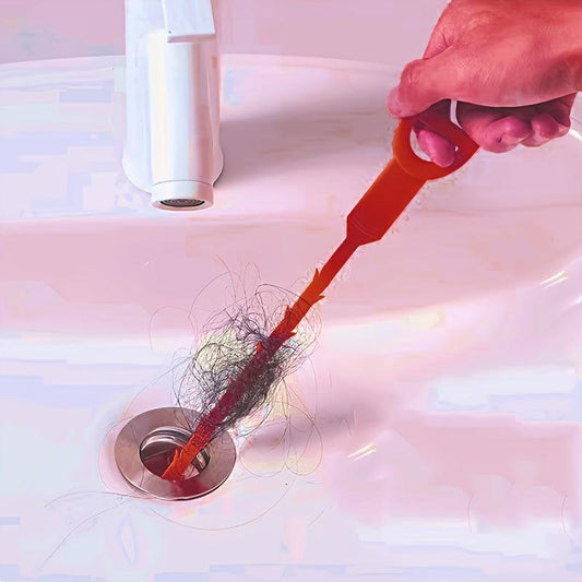 5pcs Drain Clog Remover Tool Sink Hair Catcher