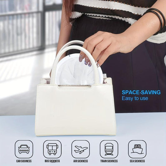 Disposable Emesis Bags 24 Pack Leak Resistant Portable Nausea Bags