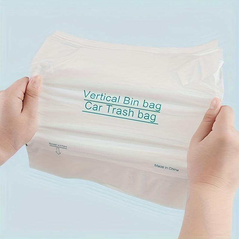 100pcs Car Garbage Bag Self Adhesive Disposable Waterproof Leakproof Trash Bag