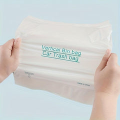 100pcs Car Garbage Bag Self Adhesive Disposable Waterproof Leakproof Trash Bag