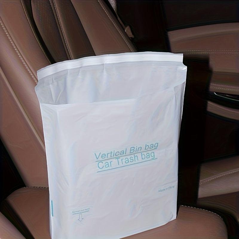 100pcs Car Garbage Bag Self Adhesive Disposable Waterproof Leakproof Trash Bag
