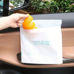 100pcs Car Garbage Bag Self Adhesive Disposable Waterproof Leakproof Trash Bag