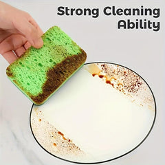 3pcs Multifunctional Cleaning Sponge Double Sided Scouring Pad For Household
