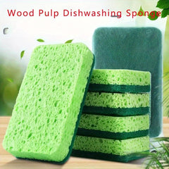 3pcs Multifunctional Cleaning Sponge Double Sided Scouring Pad For Household