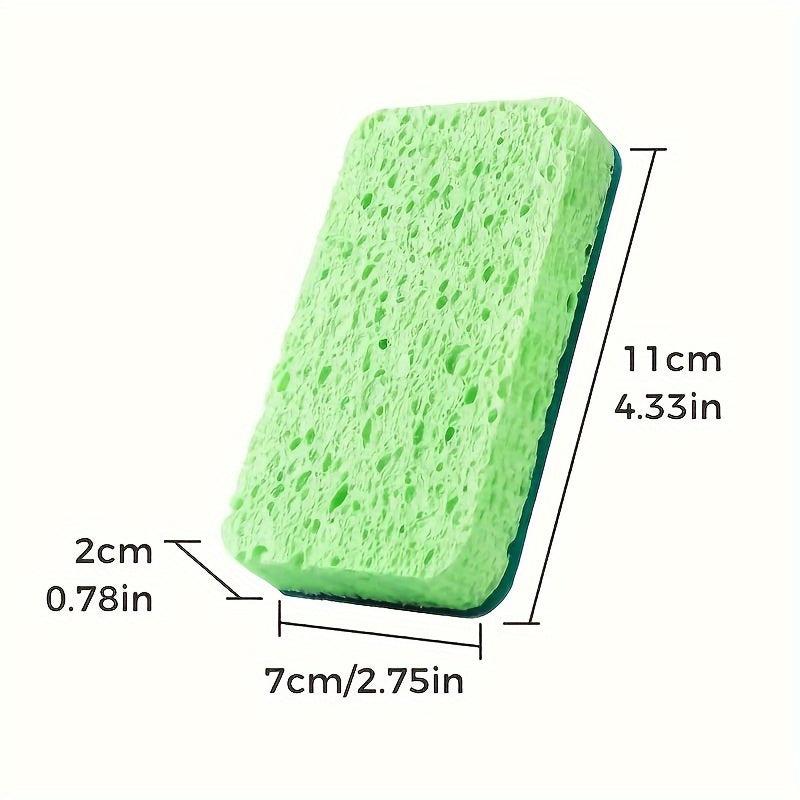 3pcs Multifunctional Cleaning Sponge Double Sided Scouring Pad For Household