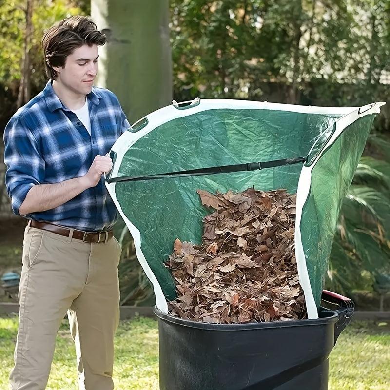 1pc Garden Collapsible Leaf Collector Outdoor Gardening Pop up Round Leaf Dustpa