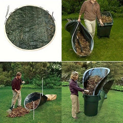 1pc Garden Collapsible Leaf Collector Outdoor Gardening Pop up Round Leaf Dustpa