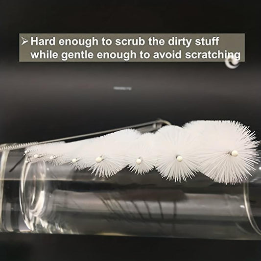 10pcs Long Straw Brush Pipe Cleaners Nylon Tube Cleaner 8 inch