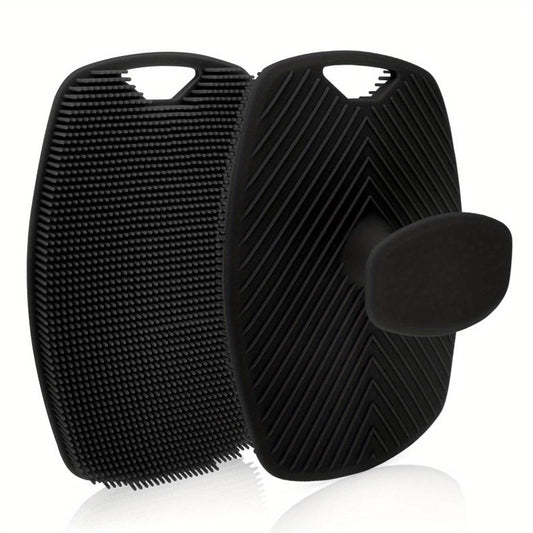 2pcs Silicone Body Scrubber For Men Skin Cleaning & Exfoliating