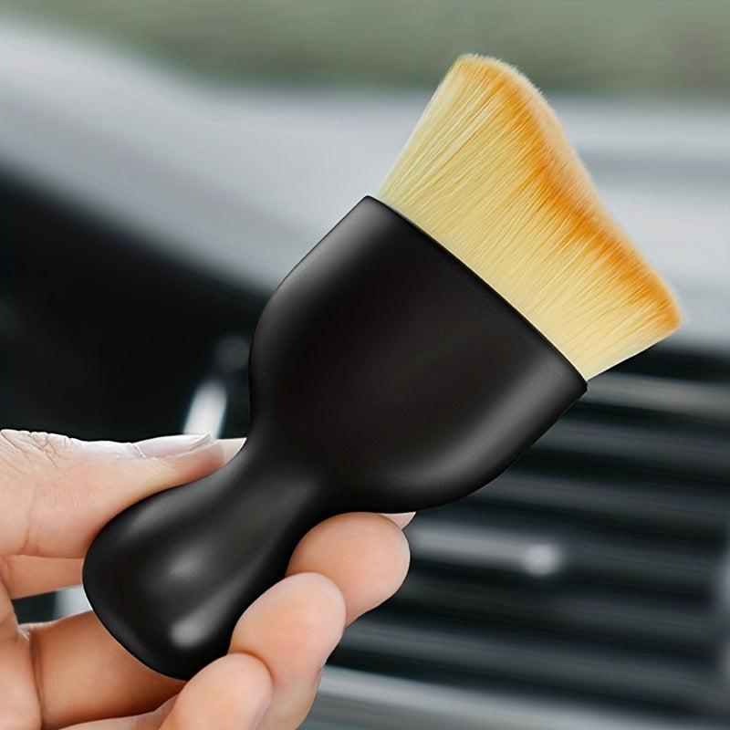 2pcs Car Detailing Brush Interior Cleaning Handheld Soft Bristle Non-scratch