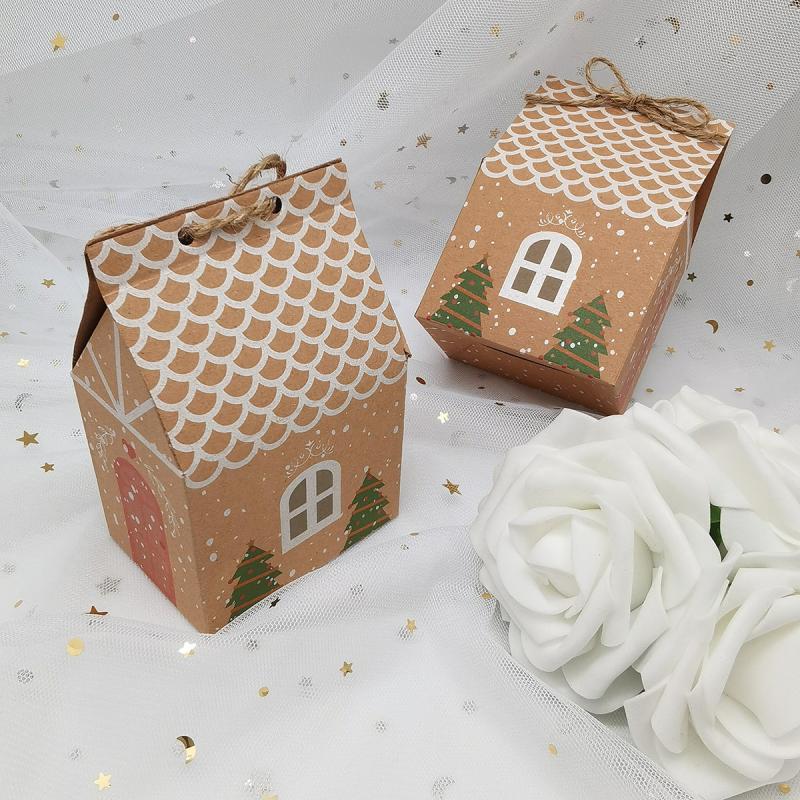 10pcs Christmas House Gift Boxes Home Decor to Sparkle Room
