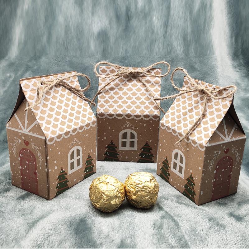 10pcs Christmas House Gift Boxes Home Decor to Sparkle Room