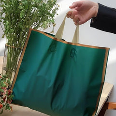 5pcs Golden Trim Ink Green Gift Bag 29 X 24