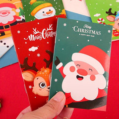 6pcs Christmas Small Notebook Memo Pad Student Gift 16 Sheets