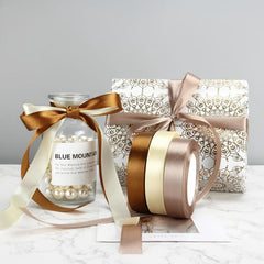 3 Rolls 22m Ribbon Gift Wrapping Ribbon Bouquet Packaging Satin Ribbon
