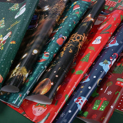 5pcs Christmas Gift Wrapping Paper Reindeer Navidad Christmas Decorations