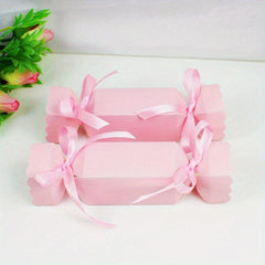 50pcs Christmas Candy Box Gift with Ribbon - DIY Sweets Cookies Decoration