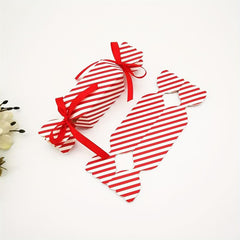 50pcs Christmas Candy Box Gift with Ribbon - DIY Sweets Cookies Decoration