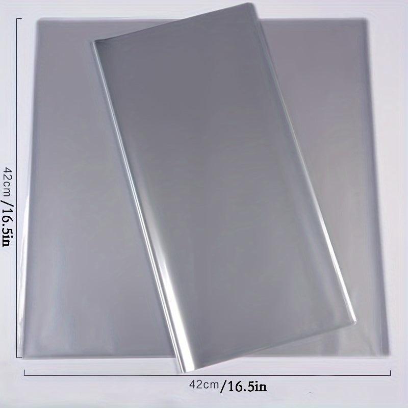 50pcs Transparent Cellophane Opp Flower Wrapping Paper Waterproof