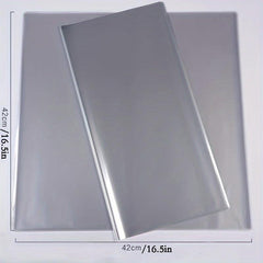 50pcs Transparent Cellophane Opp Flower Wrapping Paper Waterproof