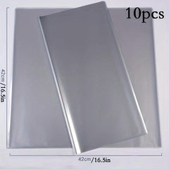 50pcs Transparent Cellophane Opp Flower Wrapping Paper Waterproof