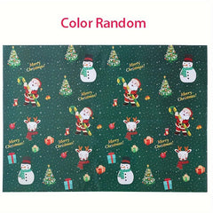 5pcs Christmas Gift Wrapping Paper Coated Paper Christmas Tree Elk Tissue Paper