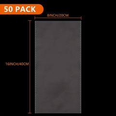 50pcs Cellophane Bags for Pastry Candy Popcorn Dessert Chocolate Party Favors