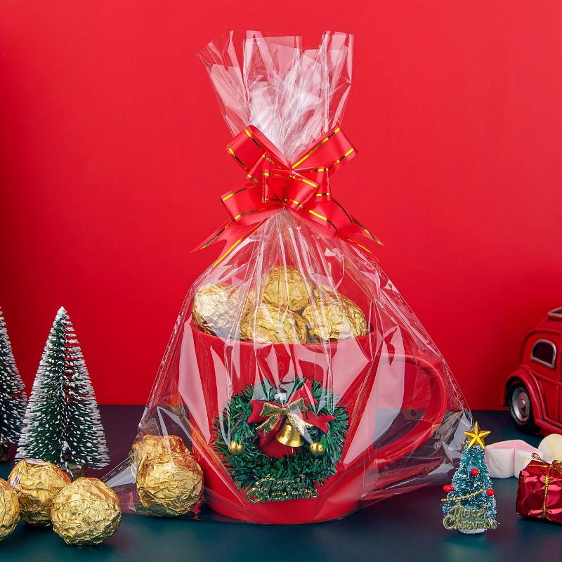 50pcs Cellophane Bags for Pastry Candy Popcorn Dessert Chocolate Party Favors