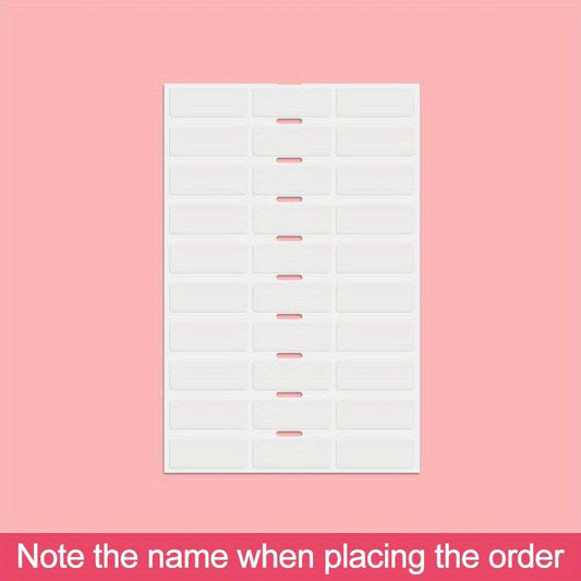 Transparent Name Stickers Waterproof Essential Gear For School Supplies