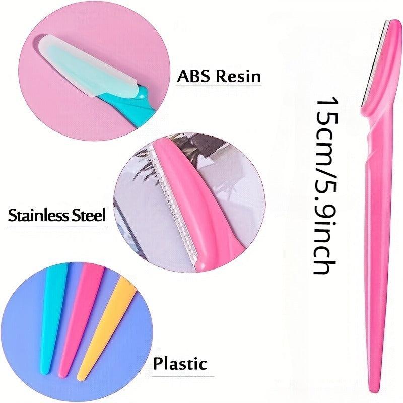 6pcs Precision Eyebrow Razor Shaver For Women And Men