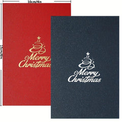 3D Christmas Greeting Card Hollow Blessing Card