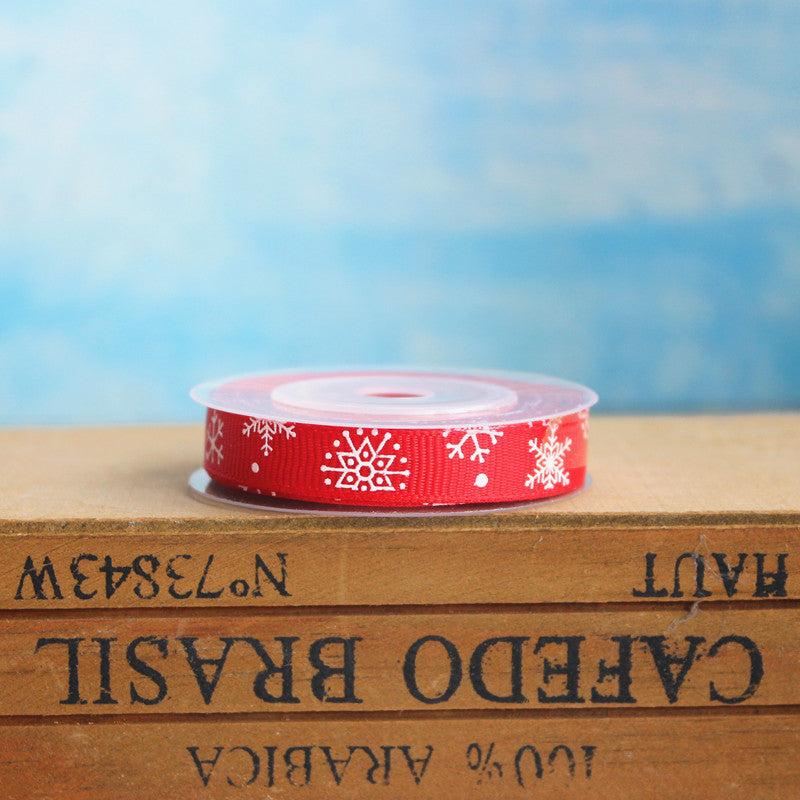 Christmas Gift Ribbon Snowflake Year Gift Ribbon Love Gift Ribbon