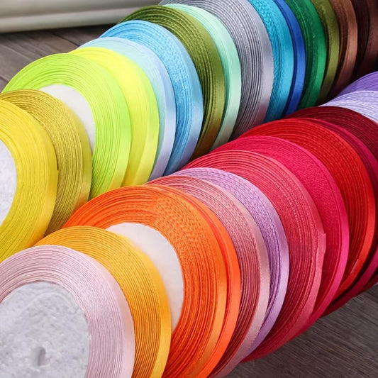 10pcs Mixed Ribbon 22 Meters Gift Packaging Satin Ribbon Balloon Packaging Bag