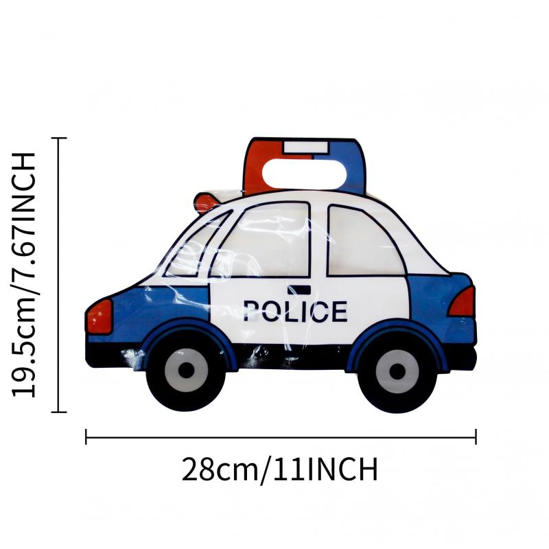 10pcs Cartoon Car Ziplock Storage Bag Snack Gift Packaging Bag