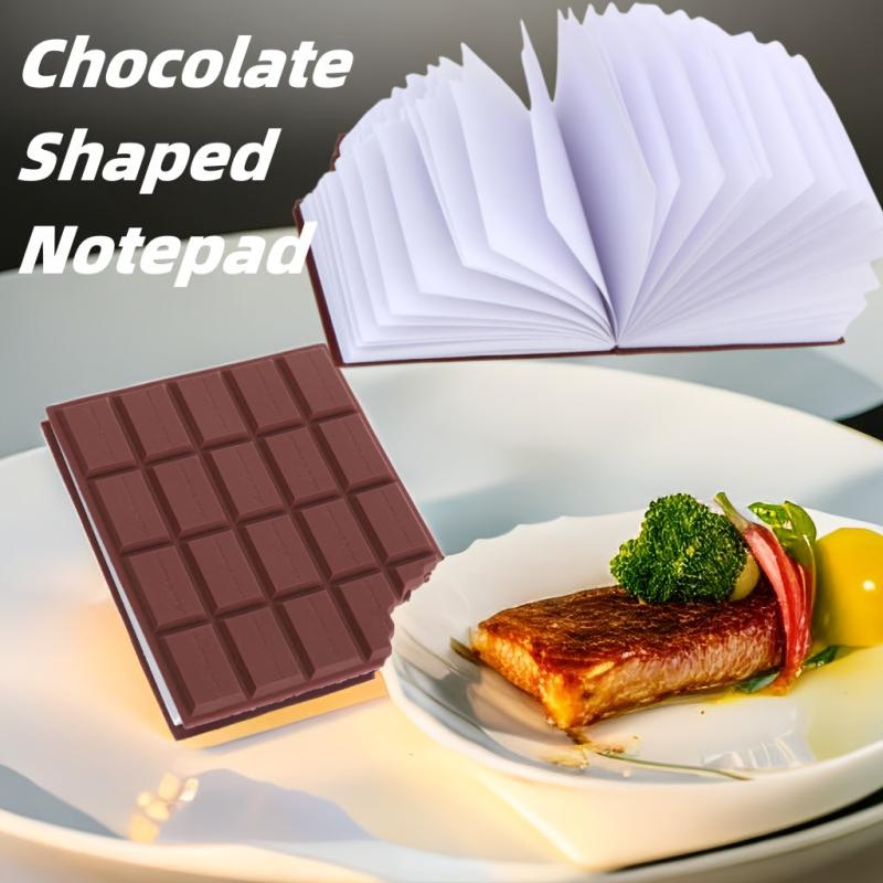 Mini Chocolate Notebook Portable Notepad Stationery Fun Gift Back To School