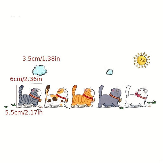 Funny Climbing Cats Vinyl Car Sticker Scratch Cover Decal