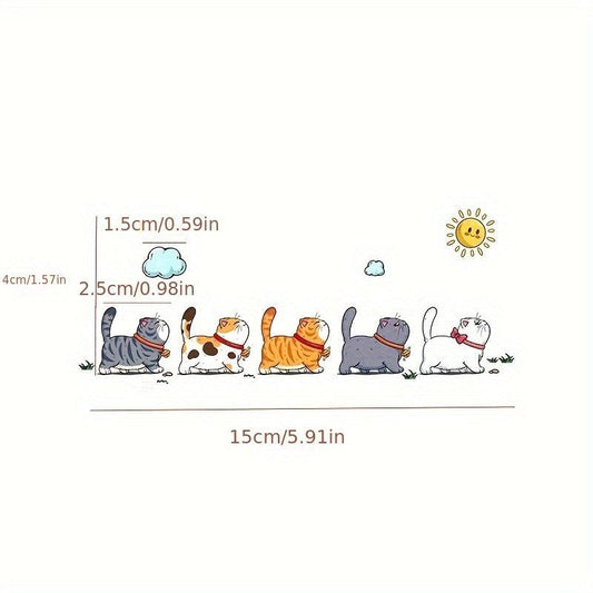 Funny Climbing Cats Vinyl Car Sticker Scratch Cover Decal