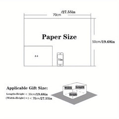 3pcs Festive Gift Wrapping Paper for Christmas & Birthdays Tissue Paper Supplies
