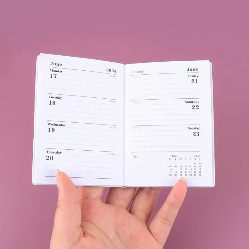 A7 Laser Colorful Cover Schedule Mini Pocket Notebook