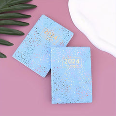 A7 Laser Colorful Cover Schedule Mini Pocket Notebook