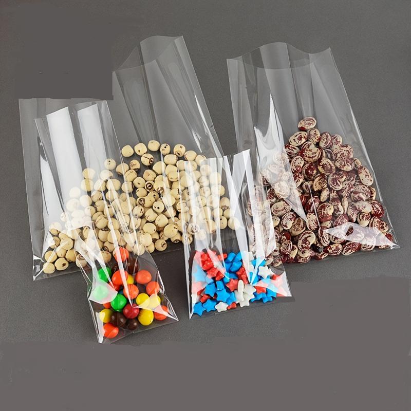 100pcs Transparent Lollipop Bag Candy Chocolate Snack Opp Bag