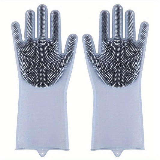 Waterproof Dishwashing Gloves Non-slip Cleaning Brush Protective Gloves