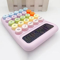Colorful Calculator For Women Girls Candy Desk Accessories Easy To Use