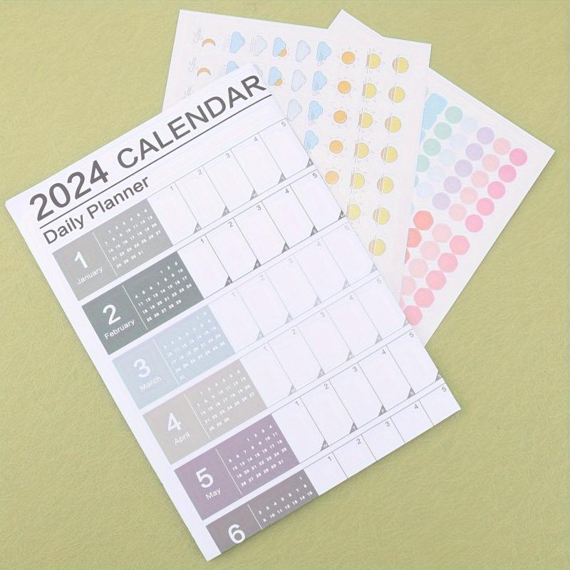 Creative Annual Calendar & Plan Sheet - Back to School Supplies