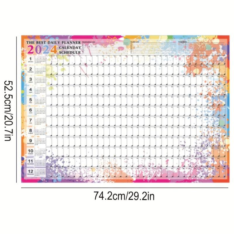 Creative Annual Calendar & Plan Sheet - Back to School Supplies