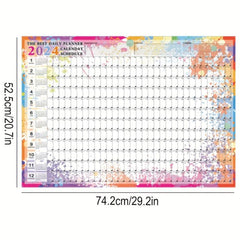 Creative Annual Calendar & Plan Sheet - Back to School Supplies