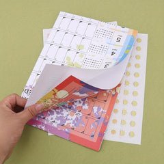 Creative Annual Calendar & Plan Sheet - Back to School Supplies