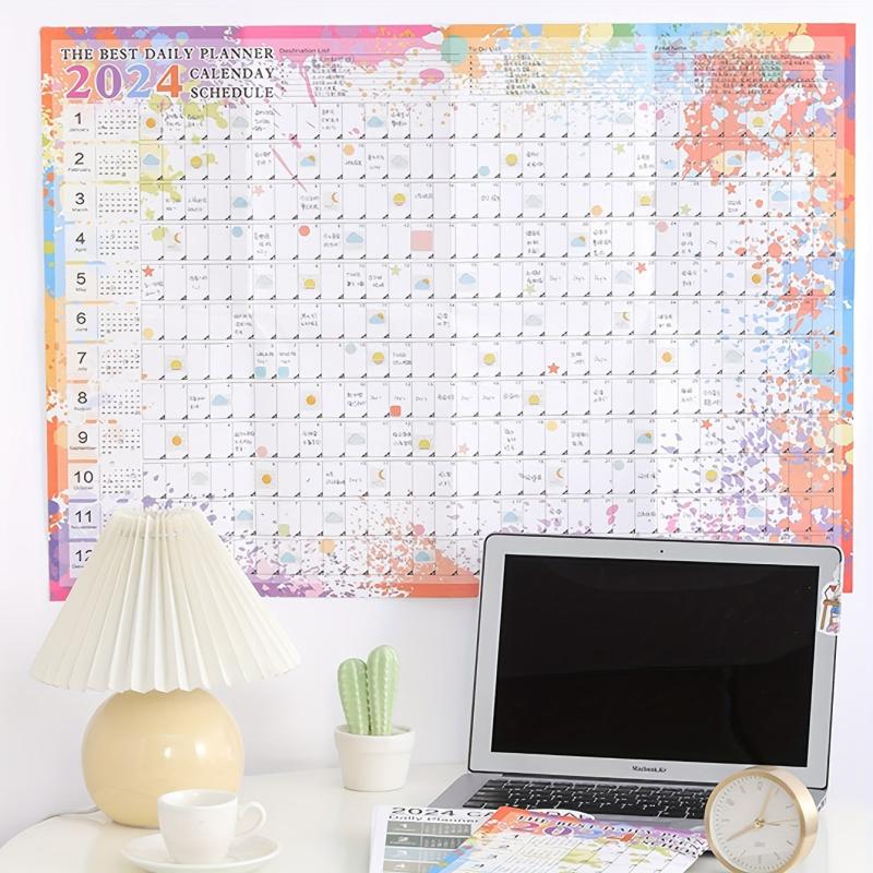 Creative Annual Calendar & Plan Sheet - Back to School Supplies