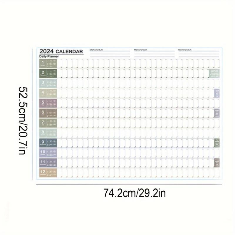 Creative Annual Calendar & Plan Sheet - Back to School Supplies